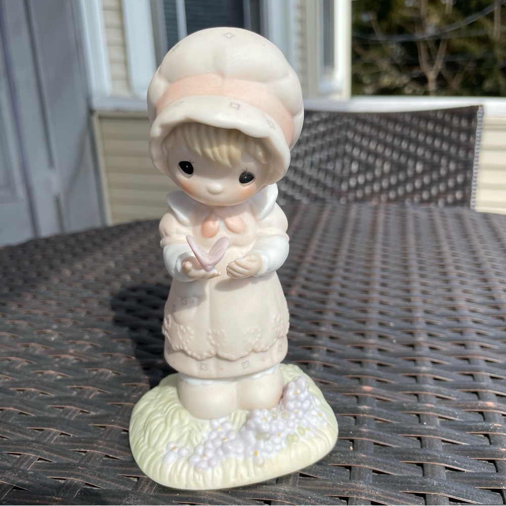 Precious Moments #E-9258 We Are God's Workmanship Figurine (1982)